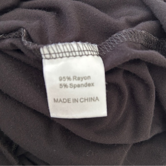 Chic Black Jumpsuit with Blouson Top Long Sleeves and Wide-Leg Pants size XL - Picture 14 of 15